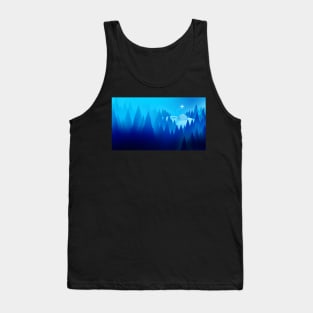 Cold Arctic Forest Tank Top